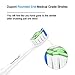 Toptheway Replacement Brush Heads Compatible with Philips Sonicare DiamondClean Electric Toothbrush HX6063/64, for Phillips Plaque Control, Gum Health, FlexCare, HealthyWhite and EasyClean, 8 PCS