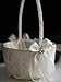 Alex Emotions ONE Flower Girl Basket Ivory Wedding Basket | Lace Collection | Wedding Ceremony Basket