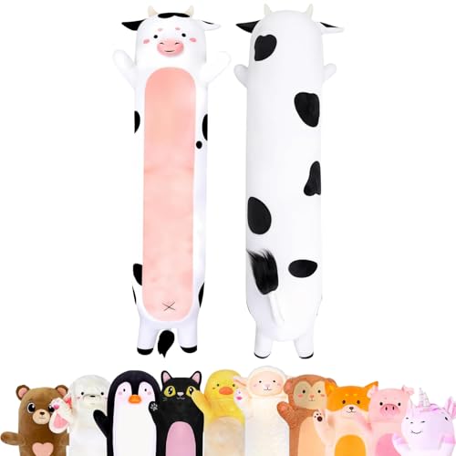 Photo 1 of Cuddle Paws Cow Print Plush Body Pillow for Kids | Long Stuffed Animal Cuddle Pillow | Soft Hugging Toy | Plushie Gift for Girls & Boys | Long Plush Body Pillow for Sleep & Comfort | Small, 23 Inches