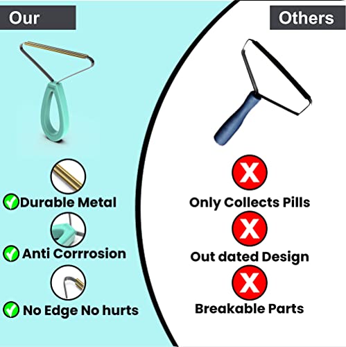 YUAKUOD Pet Hair Remover, Special Dog Hair Remover Multi Fabric Edge and Carpet Scraper, Quick Cat Hair Remover for Couch, Pet Towers and Rugs