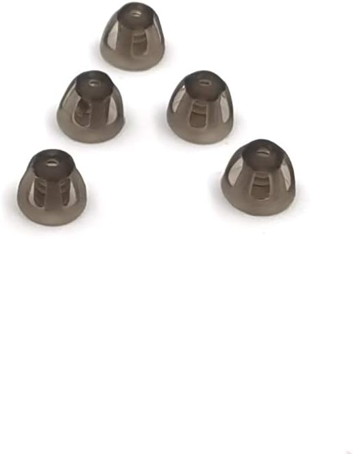 Hearing Aid Domes Smoky Gray Tips Ear Pieces Comfortable for Open Fit BTE Sound Amplifier PSAP Kit Invisible, Except for RIC (L * 5): Health & Personal Care