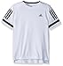 Boy's adidas Youth Tennis Boys Club 3 Stripes Tee, White, Medium