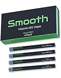 Smooth Vitamin B12 Vape for Energy: All Natural, Vegan-Friendly Vitamin B12 Inhalable Aromatherapy | Great Taste, No Calories, Nicotine Free | Cool Mint Flavor (4 Pack)