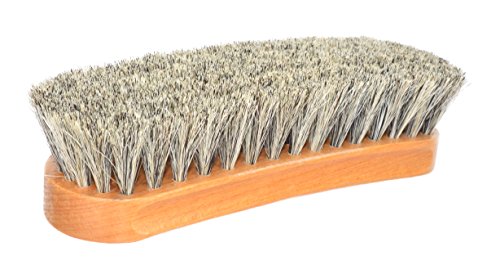 Ralyn Shoe or Boot Shine Buffer Horsehair Brush, Light Color Bristle. 1ct.