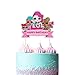LOL Cake Topper, Happy Birthday Cake Topper, Pink Cake Decorations for Bday Theme Party - Single Side 1 count