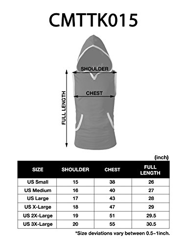 image for H2H Men Active Slim Fit Sleeveless Light Weight Tank Tops with Hoodie 