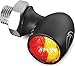 Kuryakyn 2858 Motorcycle Lighting Accessory: Kellermann Atto DF, Rear LED Running/Turn Signal/Blinker/Brake Light with Clear Lens, Red/Amber, Satin Black, Pack of 1thumb 1
