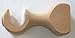 Unfinished Round Support Bracket for a 1-3/8 dowel rod - 2/pack [CAPITOL CITY LUMBER] by Kirsch