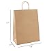 Halulu Brown Kraft Paper Bags, Shopping, Mechandise, Party, Gift Bags - Recycled Paper Bags 13