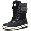 Mishansha-Womens-Snow-Boots-Outdoor-Warm-Mid-Calf-Booties-Anti-Skid-Water-Resistant-Winter-Shoes