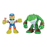 Teenage Mutant Ninja Turtles Pre-Cool Half Shell Heroes Michelangelo and Leatherhead Figures
