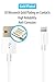 HomeSpot 5 inches / 13cm Extra Short Tangle-Free Lightning to USB Cable with Ultra Compact Connector Head for iPhone, iPod and iPad (4 Pack - White)