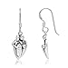 Chuvora 925 Sterling Silver Family Hug Parents and Children Dangle Hook Earrings