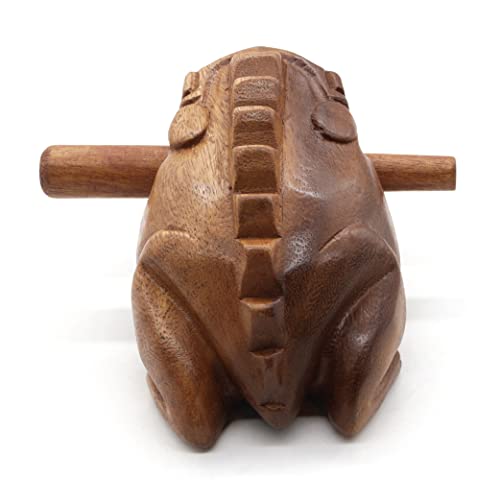 Wooden Frog Rasp Musical instruments of Africa Frog Rasp Super Guiro (6