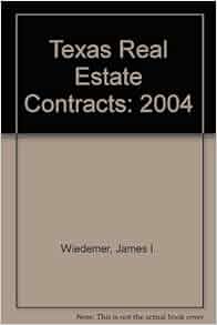 Texas Real Estate Contracts 2004 Amazon Com Books
