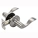 Dynasty Heritage Privacy Door Lever for Bed and Bath Interior Keyless Door Handle Satin Nickel Contractor Pack (6 Pack)