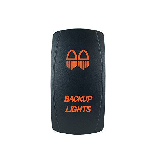 thumbnail image 2 of Stark Orange LED Laser 5-Pin Rocker Switch 20A 12V For Reverse Lights – On/Off 2 of 5