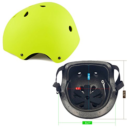 7Pcs Kids Sports Safety Protective Gear Set, RuiyiF Elbow Pad Knee Support Wrist Guard and Helmet for Children Skateboard Skating Blading Cycling Riding - Green - Thumbnail 3