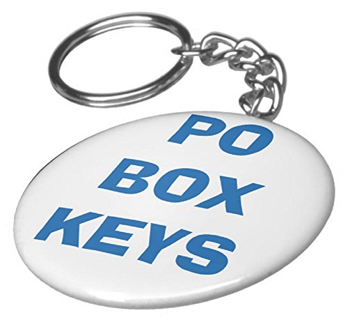 A&T Designs PO Box Keys 2.25' Keychain Post Office Postal Mail Mailbox