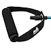 REEHUT Single Resistance Band Exercise Tube with Handle, Door Anchor and Manual, for Resistance Training, Physical Therapy, Home Workouts, Fitness, Pilates, Boxing Strength Training - Blue