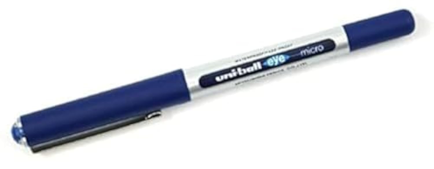 uni-ball Eye Micro UB-150E Rollerball Pens - Blue, Pack of 5