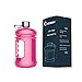 THYTOB 2.2 Litre(74OZ) Sport Water Bottle -Water Jug-Wave Bottles-Drinking Bottle-3.2 Inch Wide Mouth with BPA Free (Pink)