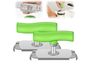 Stainless Steel Can Opener, Bottle Opener for Seniors, Manual Bottle Opener, Adjustable Jar Opener, Screw Lid Opener, Lid Ope