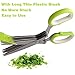 Herb Scissors with 5 Blades and Cover,Kitchen 5 Stainless Steel Blade Herb Cutting Shears Scissors, Shredding Scissors for Paper,Food Salad Herb Cilantro Cutter Mincer Chopper Garden Kitchen Gadgets