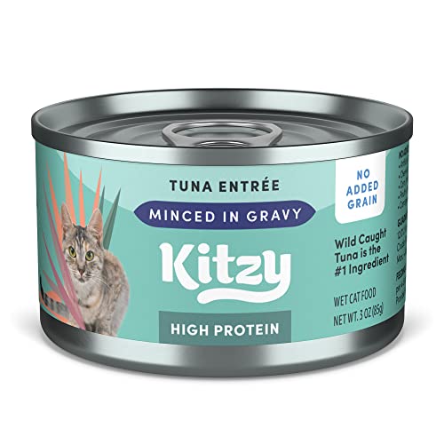 Amazon Brand Kitzy High Protein, Grain Free Wet Cat Food, Wild Caught