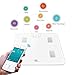 1byone Body Fat Scale with iOS and Android App Smart Wireless Digital Bathroom Scale for Body Weight, Body Fat, Water, Muscle Mass, BMI, BMR, Bone Mass and Visceral Fat, White