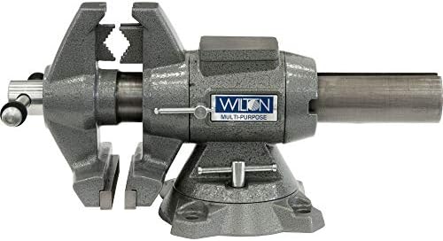 Amazon Com Wilton Tools 550p Multi Purpose Bench Vise 5 1 2 Jaw Width 5 Jaw Opening 360 Rotating Head Home Improvement