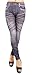 Amour Denim Look Faux Jean Blue Stretchy Leggings Tights Pants Trousers