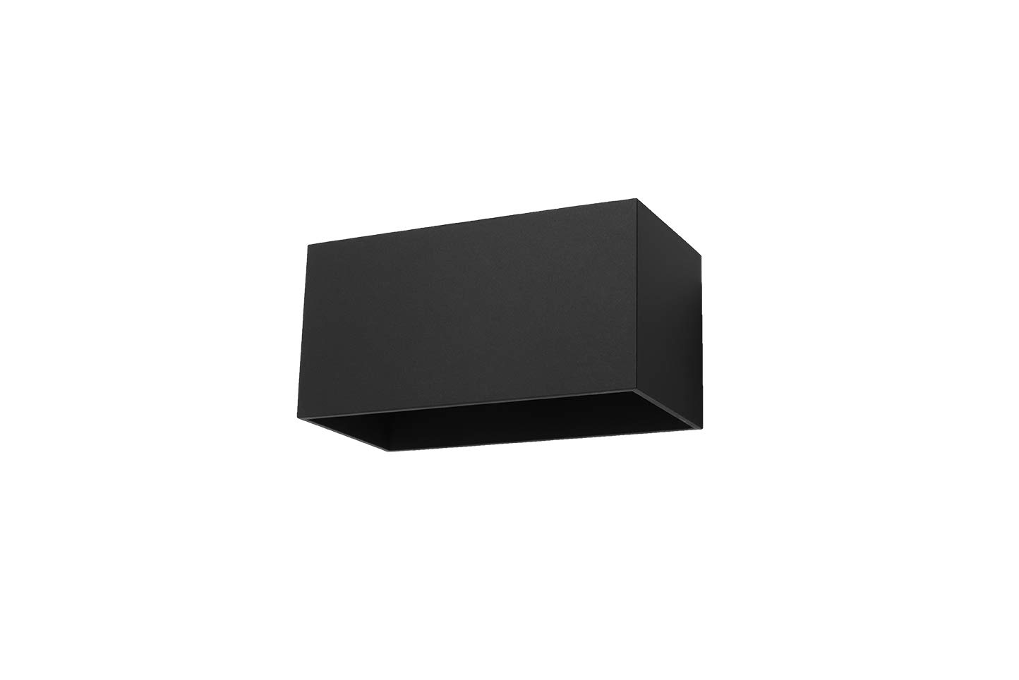 SOLLUX lighting Quad Maxi Wall Lamp | Modern Design with Rectangular Lampshade | Made of Aluminium with Replaceable G9 Bulb, 2 x 40 W | Black, 20 x 12 x 10 cm