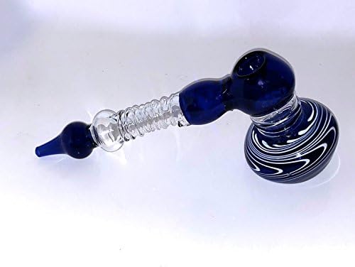 Big Blue Hammer of the Bubs Vivid Thick Stained Glass 8" Figurine Bubbly Life Piece Best USA Stock