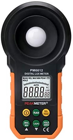 CWWHY Digital Light Meter, Illuminance, Lux Meter, Luminometer with Data Hold, Auto Range High Precision Separate Light Sensor (1~20,000Lux)