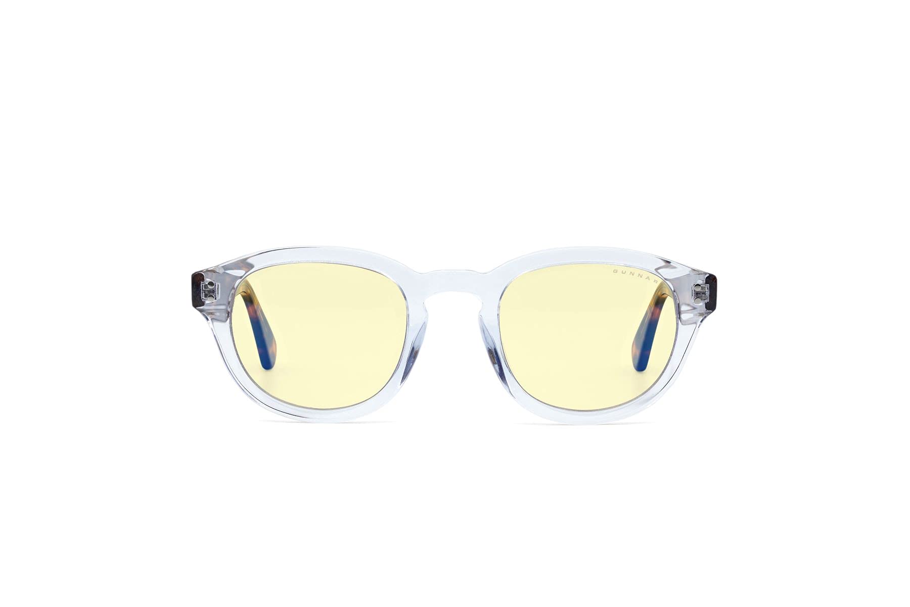 Gunnar Gaming and Computer Eyewear - Emery, Frame Colour: Crystal/Tortoise frame, Lens Tint: Amber (Blocks 65% Blue Light & 100% UV Light) - Blue Light Blocking Glasses - Reduce eye strain & dryness — image 1