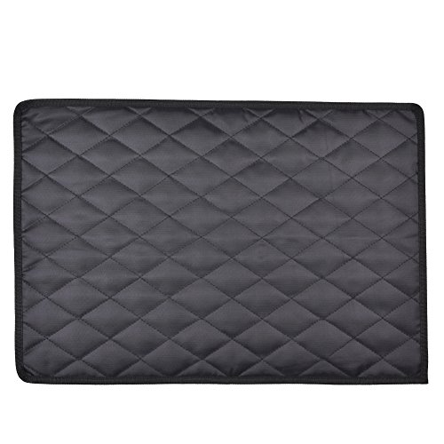 Pet Dog Multi-functional Mat Anti-slip Air Conditioner Pad Car Seat Cover Feeding Mat Floor Blanket for Various Sized Dogs Cats (Black L)
