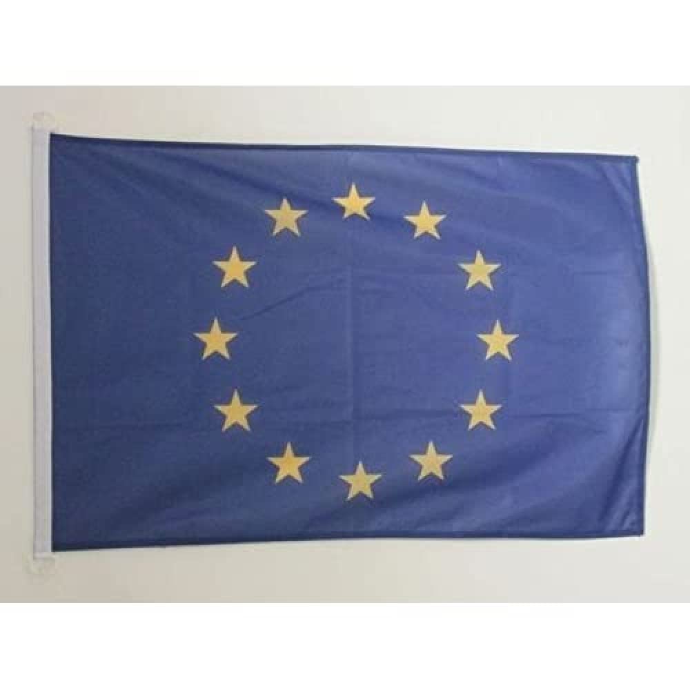 AZ FLAG - Europe Flag - 2x3 Ft - For Outdoor - European Union Banner Knitted Polyester with Two Plastic Rings - Fade Resistant - Vivid Colors - 2' x 3' Feet - 90x60 Cm