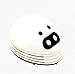 discoGoods Annoyed Prints Emoticon Pattern Battery Operated Desktop Vacuum Cleaner Mini Dust Cleaner (White pig)