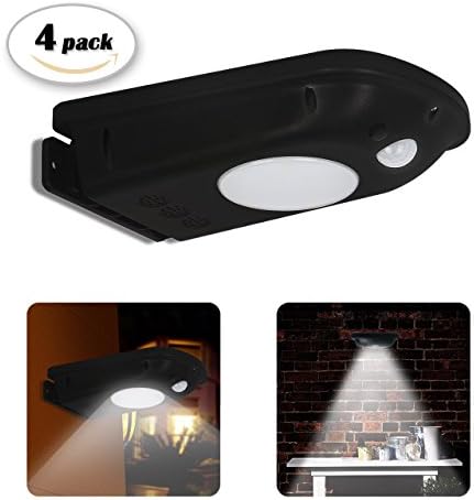 Aityvert Solar Motion Sensor Light Outdoor, 12 LED 150Lumen Super Bright Wireless Waterproof Security Wall Light with Sensor Actived Auto On/Off for Garden,Deck,Yard,Driveway,Pathway (4 Pack)
