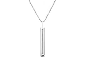 VICUSSE Stainless steel Mindful Breathing Necklace, Anxiety Relief Items,Anxiety Necklace,The Necklace for Anxiety, Stress, Panic Attack Relief Meditation Tools