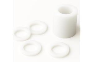 METALANDBRASSCO 12 pcs 3/4" Silicone Flat Washers – White Sealing Gaskets & Wave Lock O-Rings for Bellows, Hose Fittings, Leak-Proof Plumbing