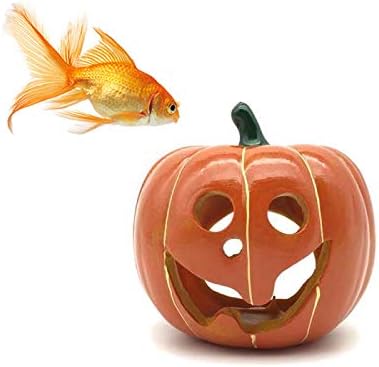 pumpkin fish tank decoration