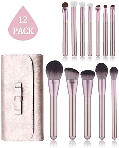 Professional Makeup Brushes, Xndryan 12 Pcs Face Makeup Brushes, Soft Bristles Makeup Brush Set Apply for Foundation, Powder, Concealer, Blusher, Eyeshadow