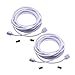 TronicsPros 2pcs 2.5m 8.2ft RGB LED Strip Extension Cable 4 Pin LED Tape Extension Cord LED Ribbon Connection Cable LED Rope Connector Wire 4-Pin Adapter Plug for RGB 5050 3528 2835 LED Strip Light