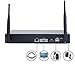 Wireless Security Camera System, Hi-Tech 4CH 1080p NVR with (4) Bullet Cameras with Night Vision, Motion Detection, iOS Android App Remote Access