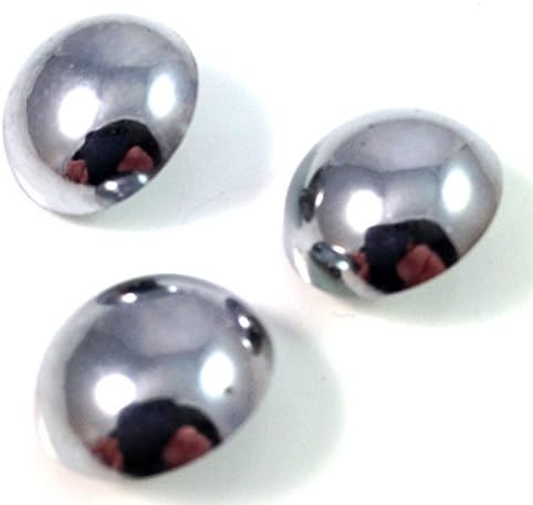 100 Pack - Mirror Screw decorative discs/Cap Round CHROME FINISH