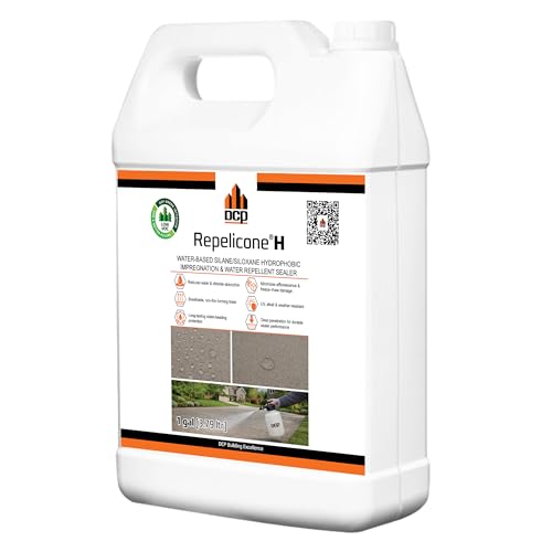 Repelicone H Outdoor Concrete Sealer - Water-Based Silane Siloxane Penetrating Water Repellent