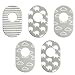Grey and White Nursery Closet Rod Organizers by Little Haven