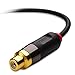 iXCC Premium Gold-Plated 3.5mm Male to 2 RCA Female Stereo Audio Y Adapter Extension Cable (1ft)